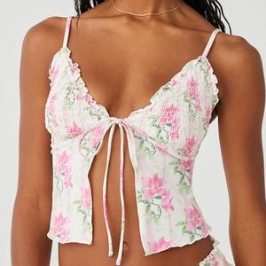 Frankie’s Bikinis Penelope Floral Tankini Bikini Top
